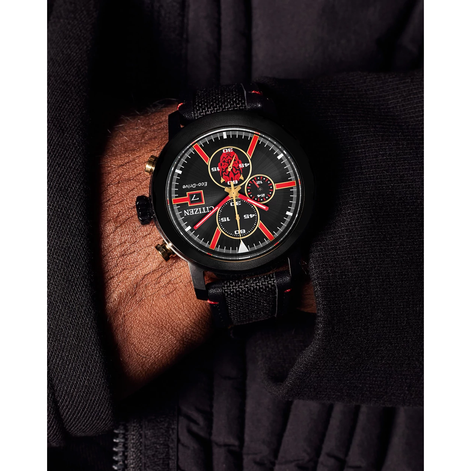 Reloj Citizen Darth Maul negro edición especial Star Wars para caballero con Eco-Drive | Elegancia Relojeria